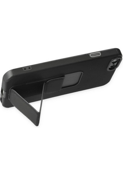Iphone 6 Kılıf Mega Standlı Silikon - Siyah modelleri