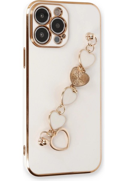 Iphone 13 Pro Max Kılıf Esila Silikon - Beyaz