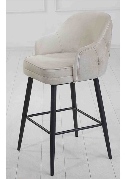 Tıtan Silinebilir Babyface Kumaş Metal Ayak Ada Mutfak ve Bar Sandalyesi Bar Taburesi 1 Adet