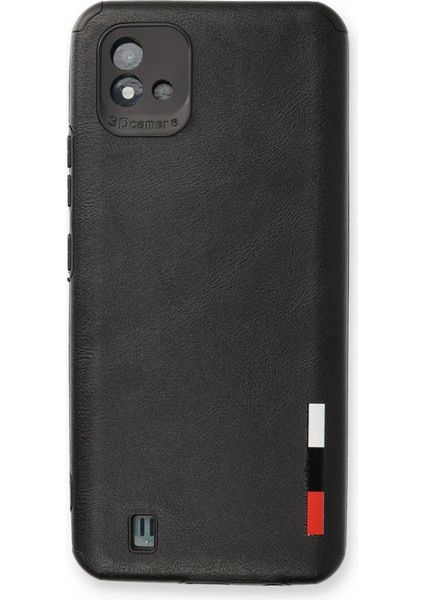 Realme C11 2021 Kılıf Loop Deri Silikon - Siyah