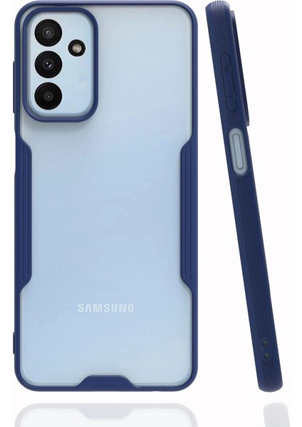 Samsung Galaxy M23 Kılıf Platin Silikon - Lacivert