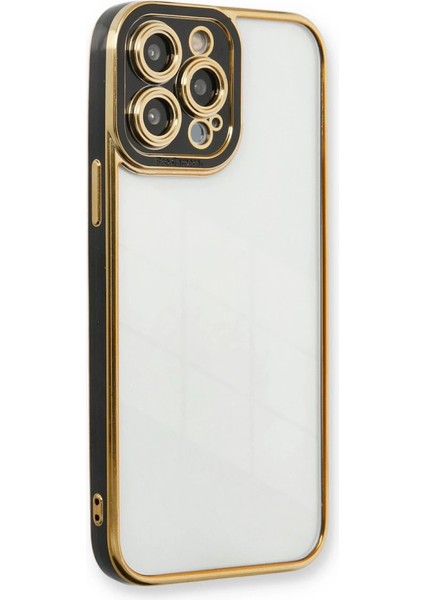 Iphone 13 Pro Max Kılıf Liva Lens Silikon - Siyah