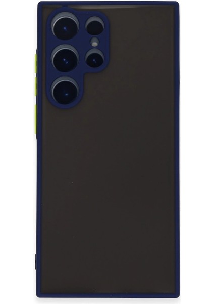 Samsung Galaxy S22 Ultra Kılıf Montreal Silikon Kapak - Lacivert