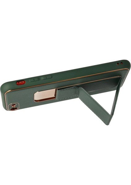 Iphone 7 Kılıf Coco Deri Standlı Kapak - Yeşil modelleri