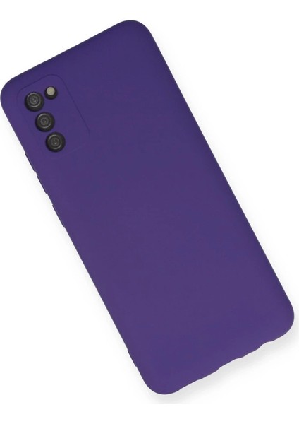 Samsung Galaxy A03S Kılıf Nano Içi Kadife Silikon - Mor fiyatları