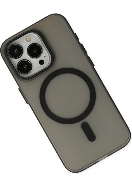 Iphone 15 Pro Max Kılıf Lodos Magneticsafe Mat Kapak - Siyah modelleri