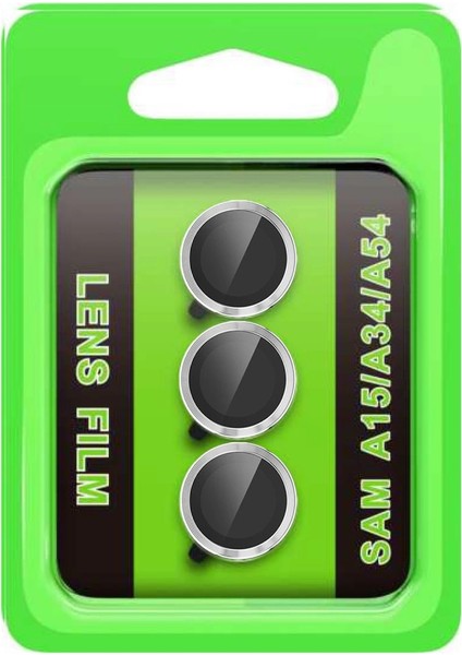 Samsung Galaxy A15 4g Raze Metal Kamera Lens - Gümüş