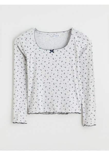 U Yaka Çiçekli Kadın Pijama Takım fiyatları