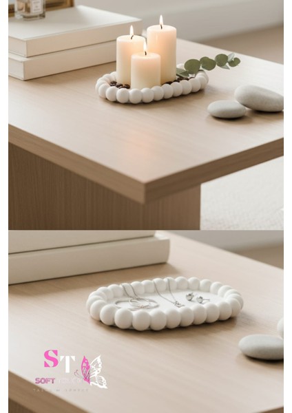 Soft Dekoratif Bubble Tabak Organizer Oval