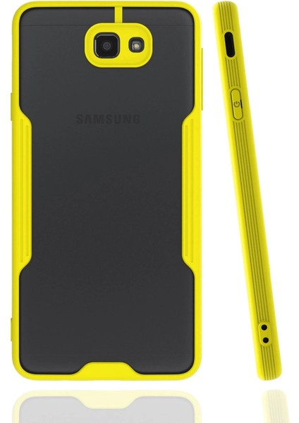 Samsung Galaxy J7 Prime Kılıf Platin Silikon - Sarı