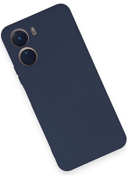 Vivo Y16 Kılıf Nano Içi Kadife Silikon - Lacivert modelleri