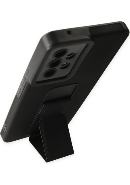 Samsung Galaxy A53 5g Kılıf Mega Standlı Silikon - Siyah modelleri