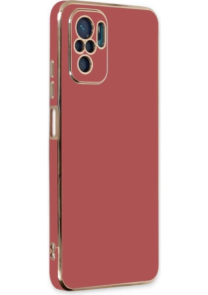 Xiaomi Redmi Note 10 Kılıf Volet Silikon - Kırmızı