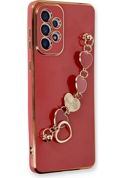 Samsung Galaxy A53 5g Kılıf Esila Silikon - Kırmızı