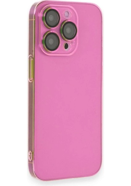 Iphone 13 Pro Max Kılıf Armada Lensli Kapak - Pembe