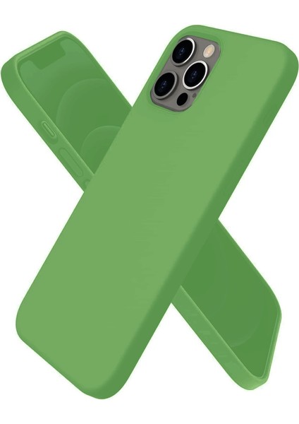 Iphone 12 Pro Kılıf First Silikon - Yeşil
