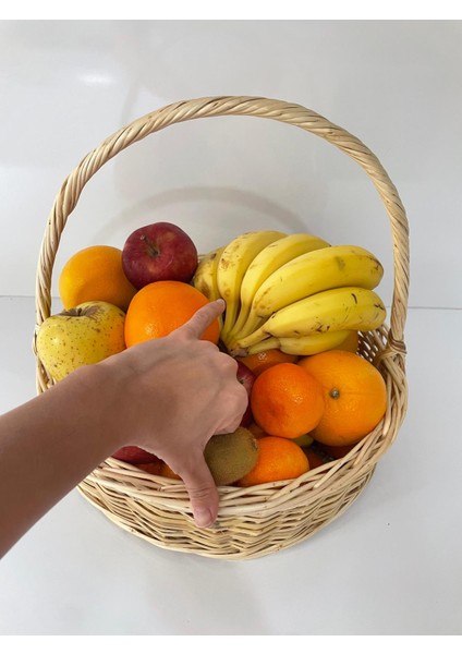 m Yuvarlak Büyük Boy Meyve Sepeti (Söz ve Nişan Bohçası Meyve Sepeti) modelleri