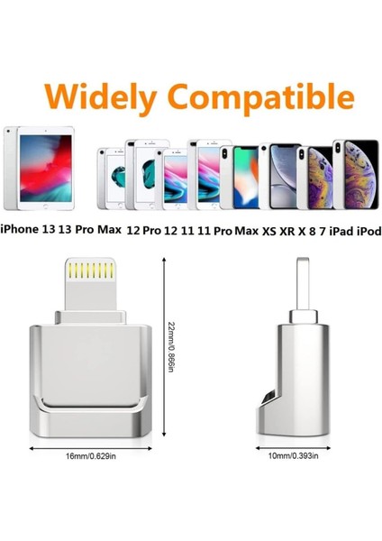 Apple Lightning To Micro SD/TF Card Reader iPhone 14/13/12/11/x/pro Max/plus/ipad Uyumlu Metal Çevirici fiyatları