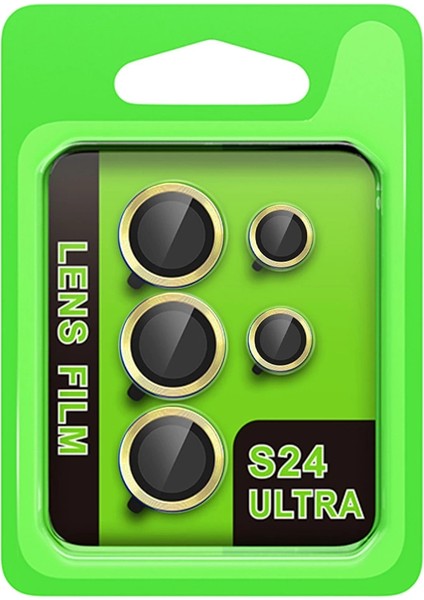 Samsung Galaxy S24 Ultra Raze Metal Kamera Lens - Sarı