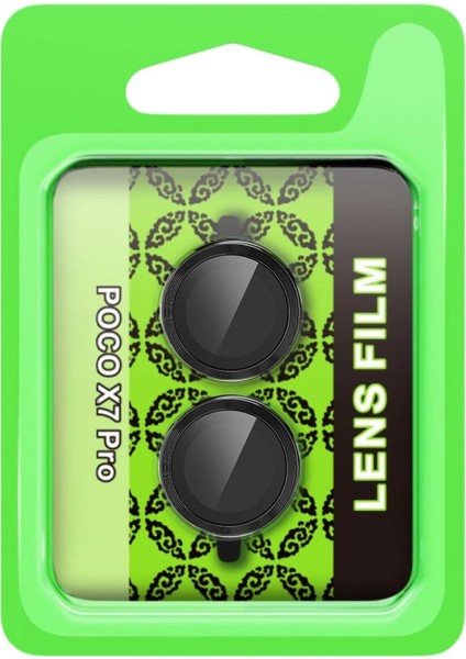 Xiaomi Poco X7 Pro Raze Metal Kamera Lens - Siyah