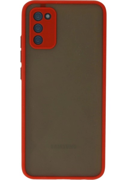 Samsung Galaxy A03S Kılıf Montreal Silikon Kapak - Kırmızı