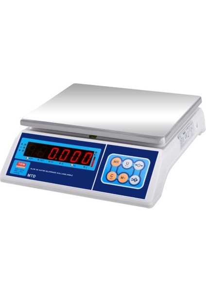 Tem Tartım Terazisi Mtd 30 kg 1 gr