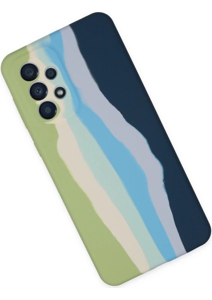 Samsung Galaxy A53 5g Kılıf Ebruli Lansman Silikon - Yeşil-Koyu Yeşil fiyatları