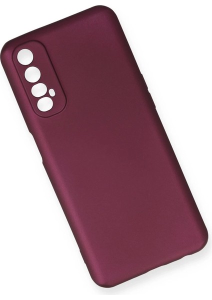 Realme 7 Kılıf First Silikon - Mürdüm modelleri