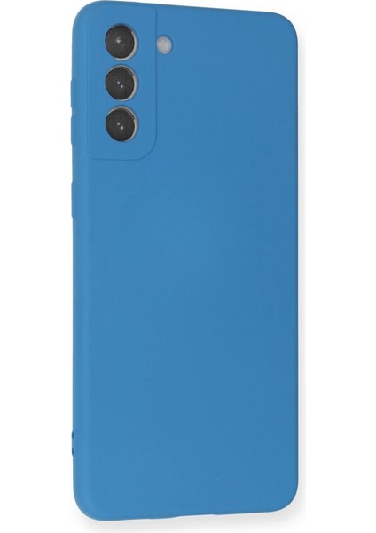 Samsung Galaxy S21 Plus Kılıf Nano Içi Kadife Silikon - Mavi fiyatları