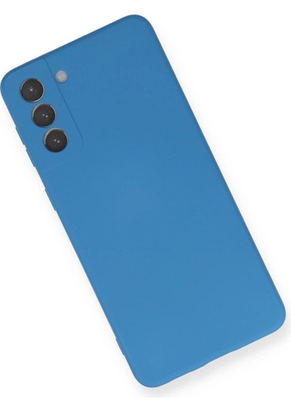 Samsung Galaxy S21 Plus Kılıf Nano Içi Kadife Silikon - Mavi modelleri