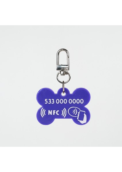 NFC Pet Künyesi: Tek Dokunuşta Dijital Profil + Anında Konum Bildirimi. Şarj ve uygulama gerektirmez; ömürlük kimlik + kaybolma anında en hızlı çözüm. Model: 5 cm Neon Mor fırsatları
