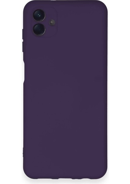 Samsung Galaxy A04 Kılıf Nano Içi Kadife Silikon - Mor
