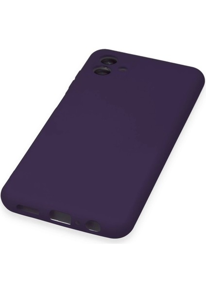Samsung Galaxy A04 Kılıf Nano Içi Kadife Silikon - Mor indirimleri