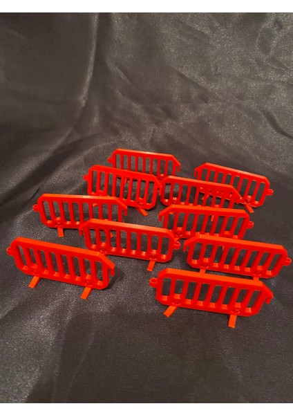 Kırmızı Oyuncak Trafik Bariyeri 10’lu Set – Mini Yol Güvenlik Bariyeri fırsatları