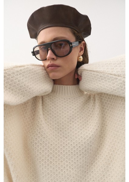 Oversize Örgü Kazak Vanilla fiyatları