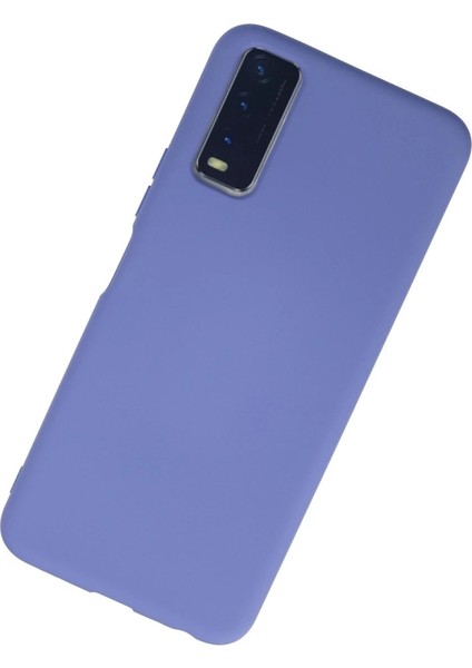 Vivo Y11S Kılıf Nano Içi Kadife Silikon - Lila modelleri