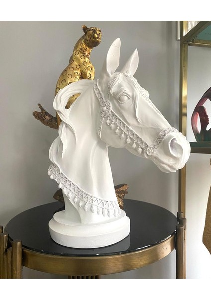 Dekoratif At Kafası Büst Büyük Boy Heykeli modelleri