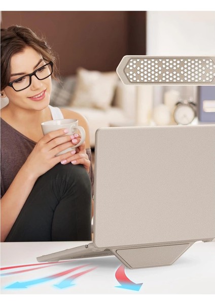 Macbook Air 15 2024 Macbook Deri Kapak - Gold fırsatları