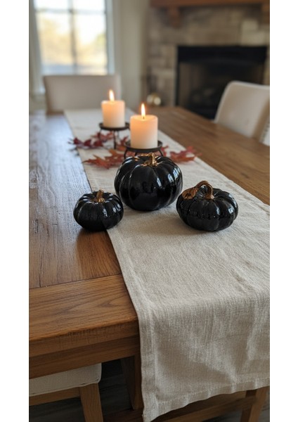 Balkabağı 3'lü Set,biblo, Ev Dekorasyon, Obje, Bohem, Tasarım, Sunum, fırsatları