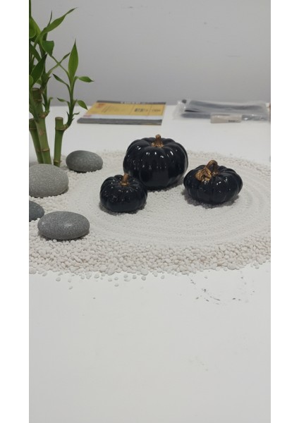 Balkabağı 3'lü Set,biblo, Ev Dekorasyon, Obje, Bohem, Tasarım, Sunum, indirimleri