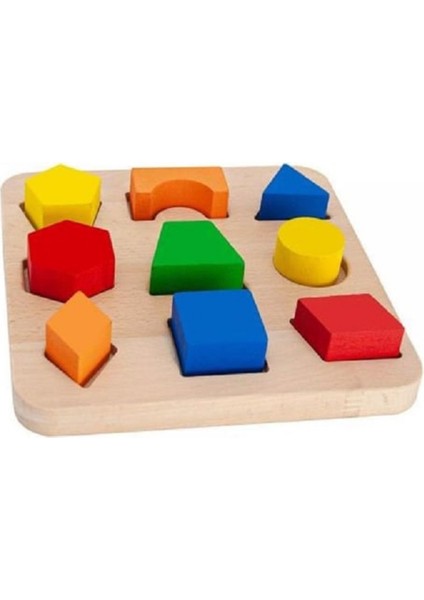 Ahşap Eğitici Bultak Şekiller 18 Ay 10 Parça 6 Renk fırsatları