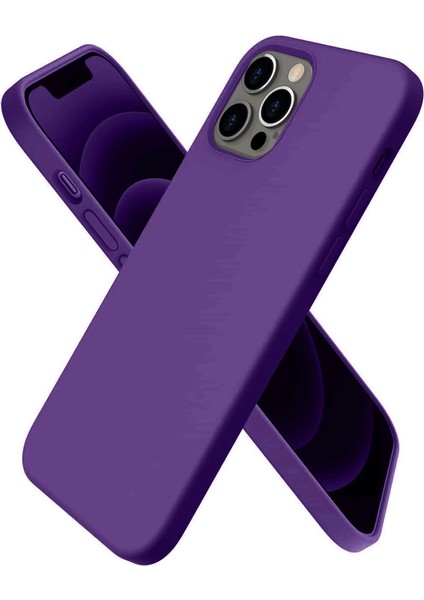 Iphone 12 Pro Kılıf First Silikon - Mürdüm