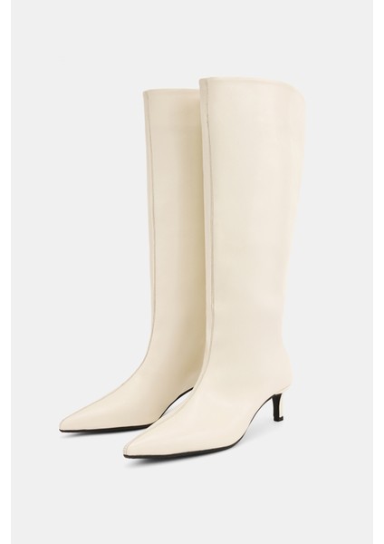 Topuklu Çizme Vanilla indirimleri