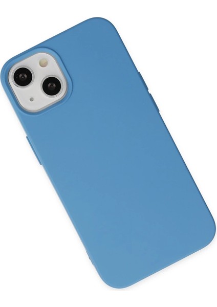 Iphone 15 Pro Kılıf Nano Içi Kadife Silikon - Mavi modelleri