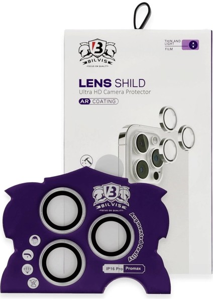 Newface Iphone 16 Pro Max Bilvis Titan Kamera Lens - Gümüş