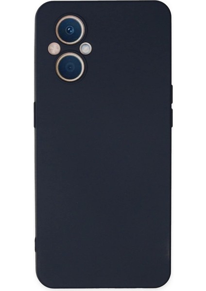 Oppo Reno 7 Lite Kılıf Nano Içi Kadife Silikon - Lacivert