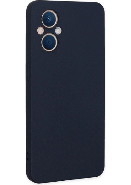 Oppo Reno 7 Lite Kılıf Nano Içi Kadife Silikon - Lacivert modelleri
