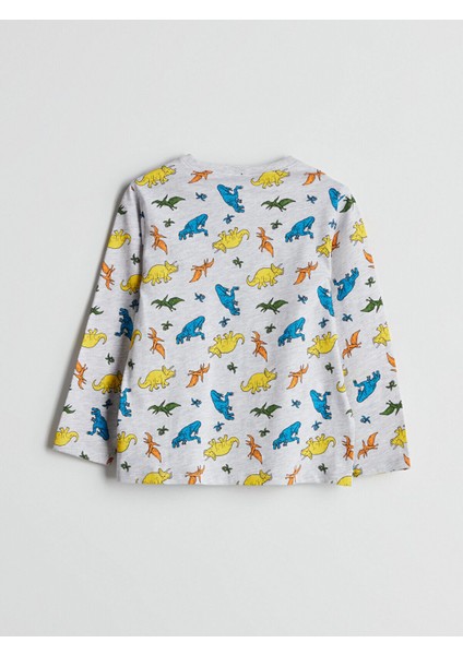 Artı Yeni Sezon Bisiklet Yaka Baskılı Erkek Çocuk Pijama Takımı fırsatları