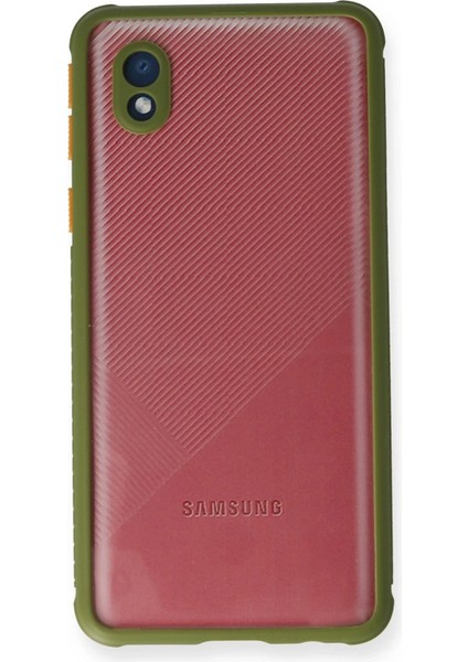 Samsung Galaxy A01 Core Kılıf Miami Şeffaf Silikon - Yeşil fiyatları