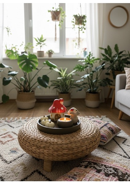 Mantar Evli, Mumluk ve Balkabağı Dekorasyon Seti, Mantar Ev, Mumluk, Balkabağı, fırsatları